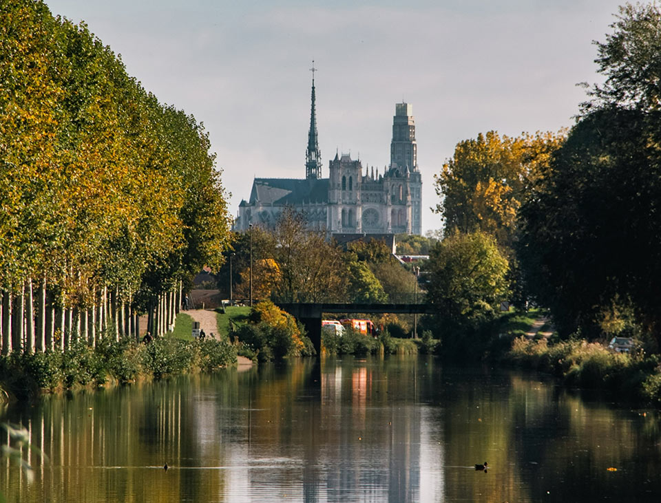 Amiens Cathedral, in the heart of Picardy, is one of the largest classic Gothic churches of the 13th century.